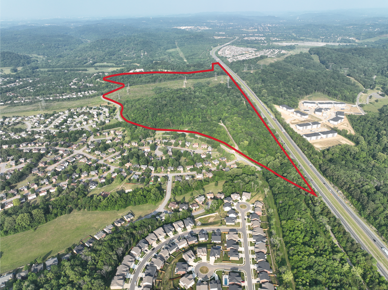 Newsom Station Road at McCrory Lane/I-40 Exit, Nashville, TN for sale - Aerial - Image 1 of 4