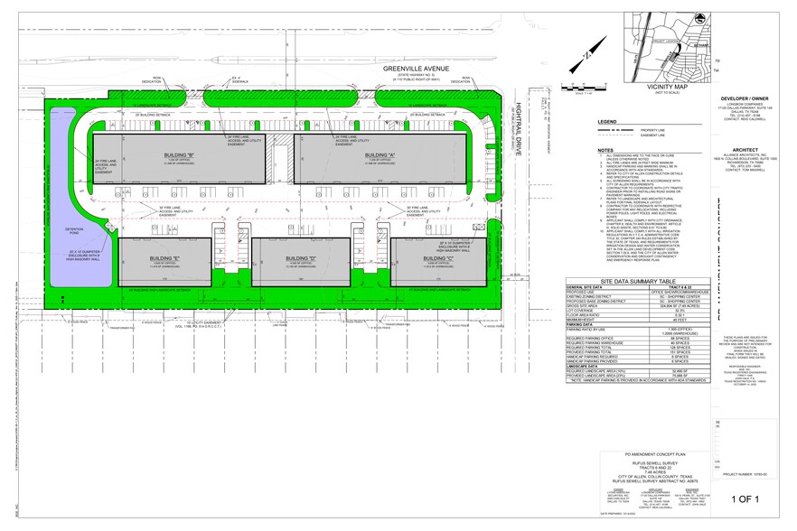 Greenville Ave & Hightrail Dr, Allen, TX for rent - Site Plan - Image 3 of 8