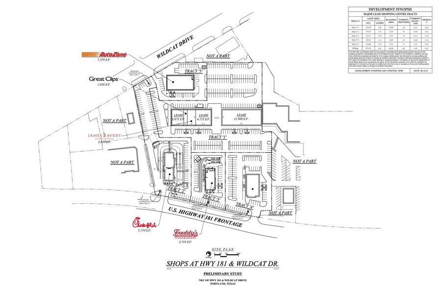 1400 Wildcat Dr, Portland, TX for rent - Site Plan - Image 2 of 2