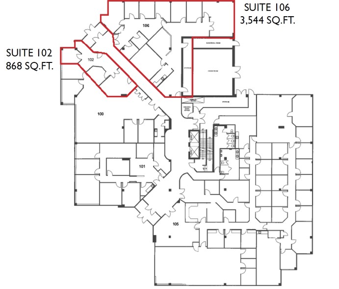 1599 Hurontario St, Mississauga, ON for rent - Floor Plan - Image 1 of 1