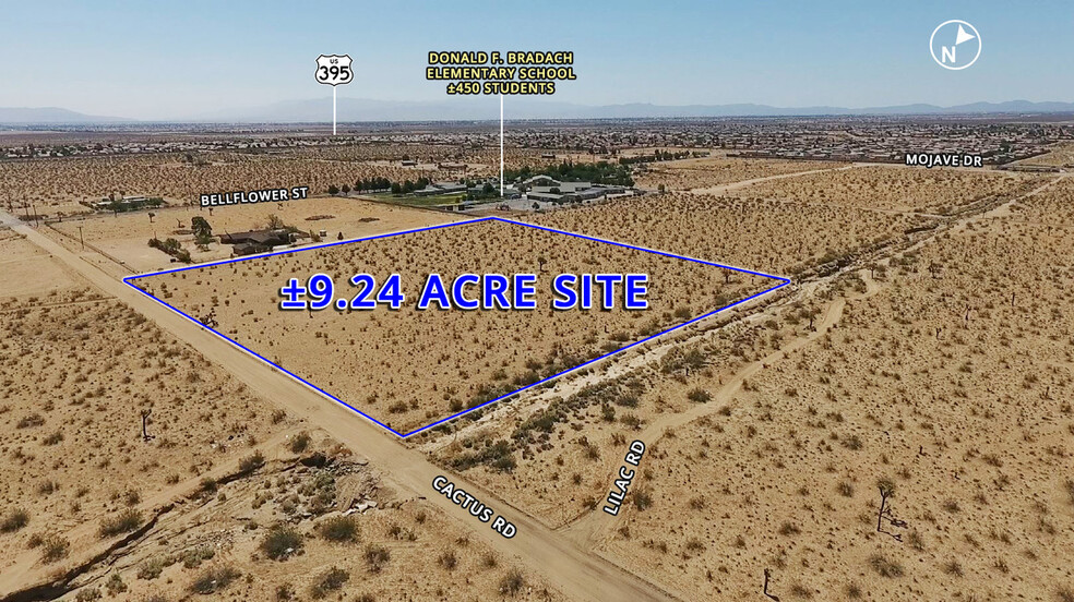 Cactus Rd. & Donald Bradach Elementary, Adelanto, CA for sale - Building Photo - Image 1 of 7