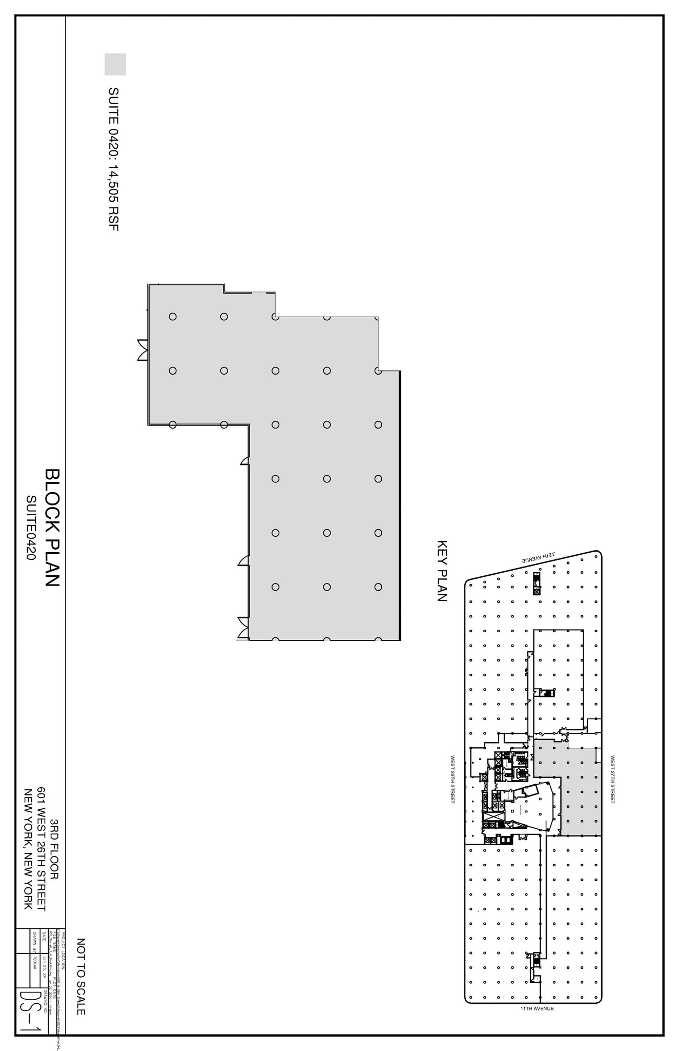 601 W 26th St, New York, NY to rent Floor Plan- Image 1 of 2