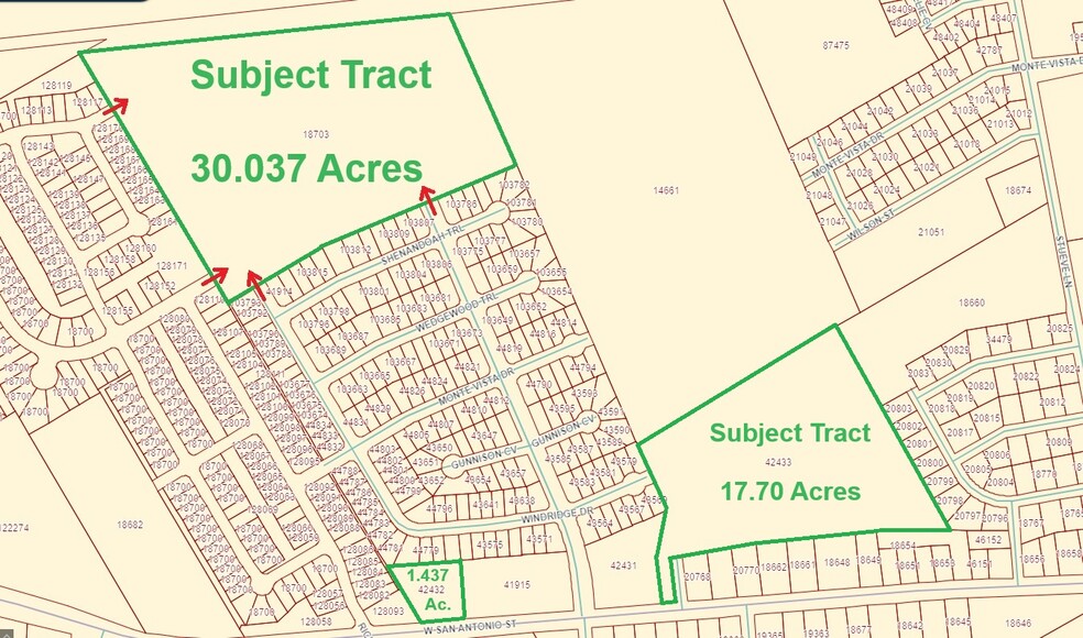 1503 W. San Antonio St., Lockhart, TX for sale - Plat Map - Image 1 of 5