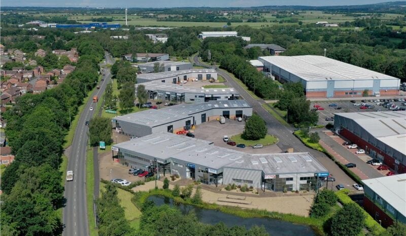 Europa Blvd, Warrington to rent - Aerial - Image 2 of 6