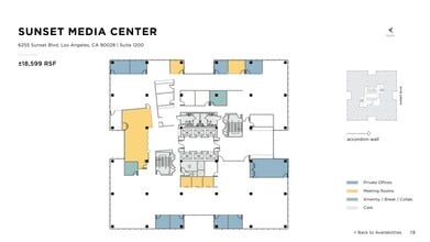 6255 W Sunset Blvd, Los Angeles, CA to rent Site Plan- Image 1 of 1