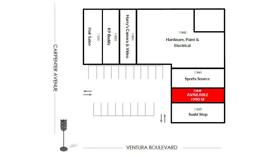 11837-11855 Ventura Blvd, Studio City, CA for rent Floor Plan- Image 1 of 1