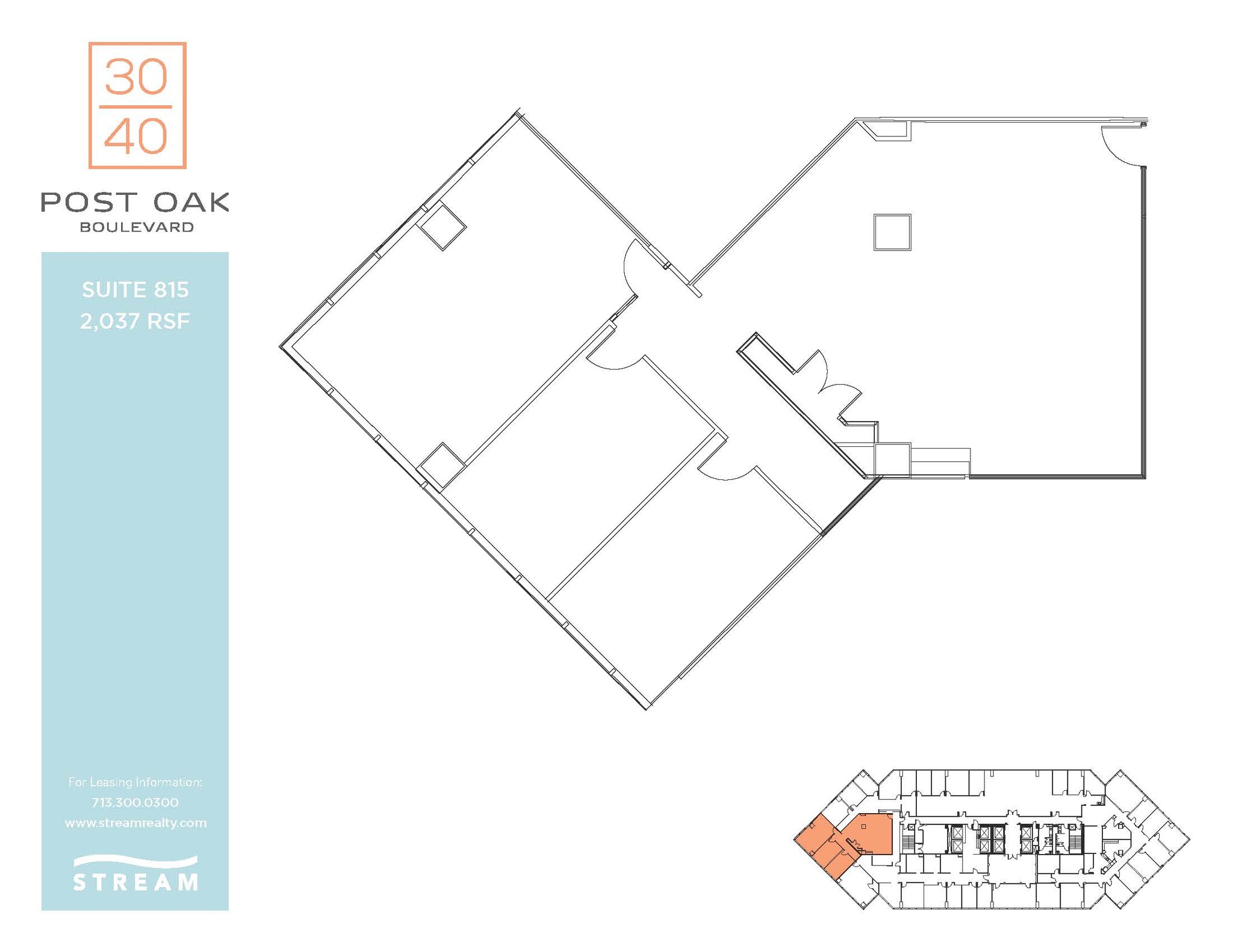 3040 Post Oak Blvd, Houston, TX for sale Floor Plan- Image 1 of 1