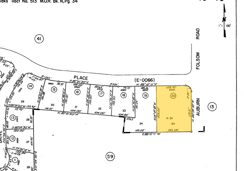 8780 Auburn Folsom Rd, Granite Bay, CA for sale - Plat Map - Image 2 of 7