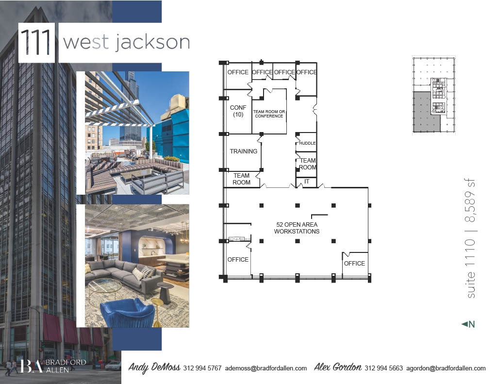 111 W Jackson Blvd, Chicago, IL to rent Floor Plan- Image 1 of 3