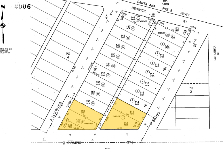 3751 E Olympic Blvd, Los Angeles, CA for rent - Plat Map - Image 2 of 32