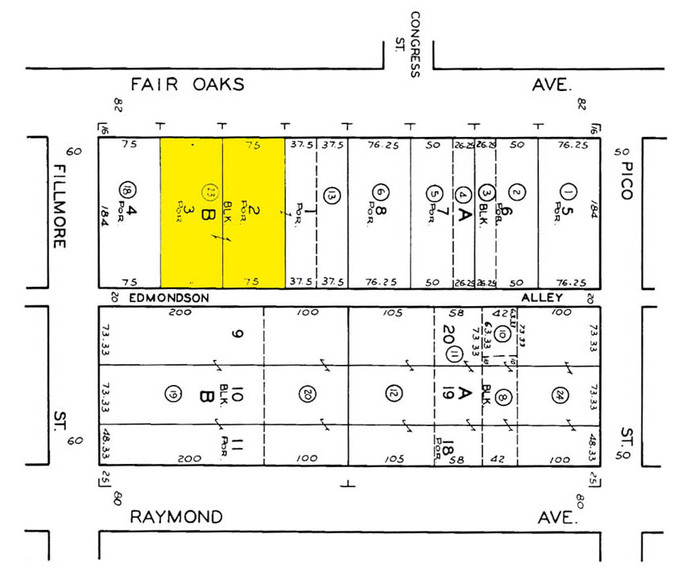 712-714 Fair Oaks Ave, South Pasadena, CA for rent - Plat Map - Image 2 of 19