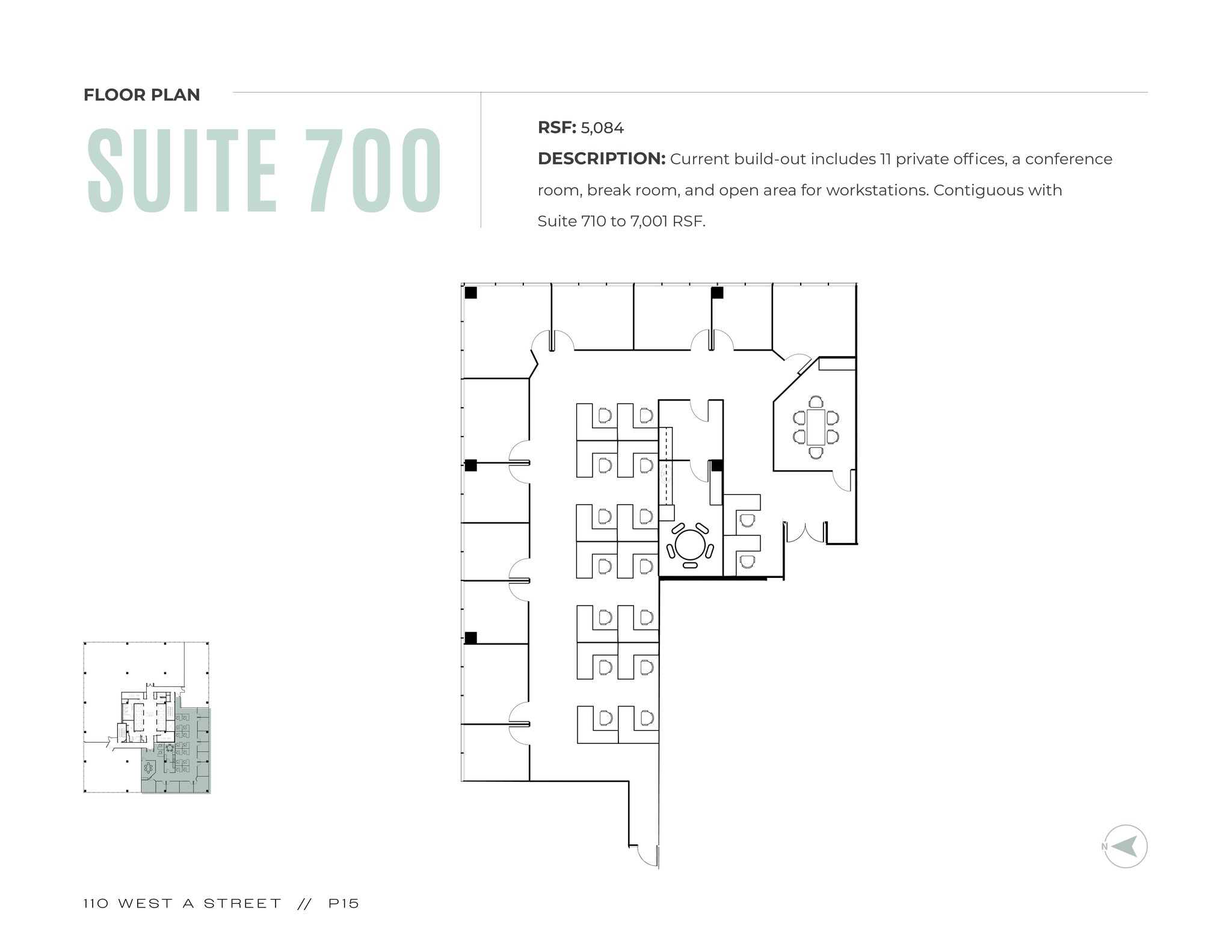 110 W A St, San Diego, CA to rent Floor Plan- Image 1 of 1