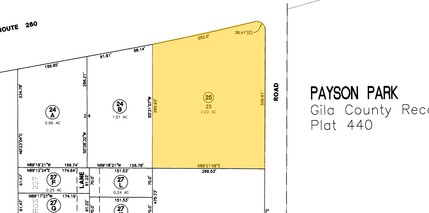 903 E State Highway 260, Payson, AZ for sale Plat Map- Image 1 of 1