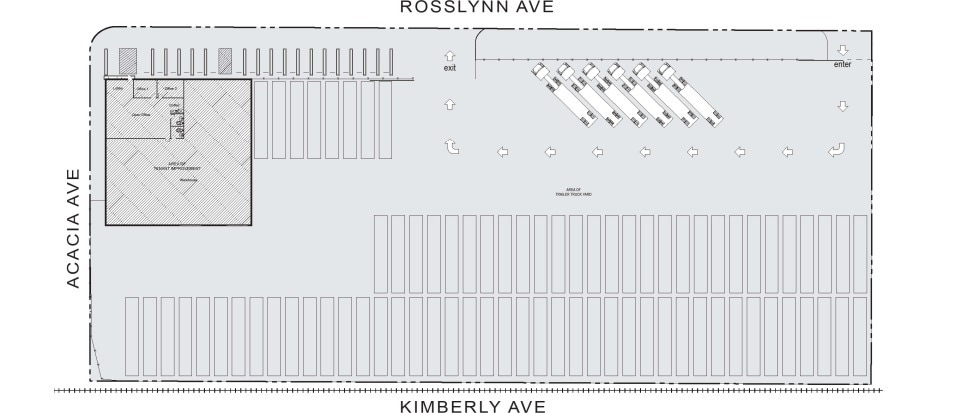 1702 E Rosslynn Ave, Fullerton, CA for rent - Site Plan - Image 3 of 3