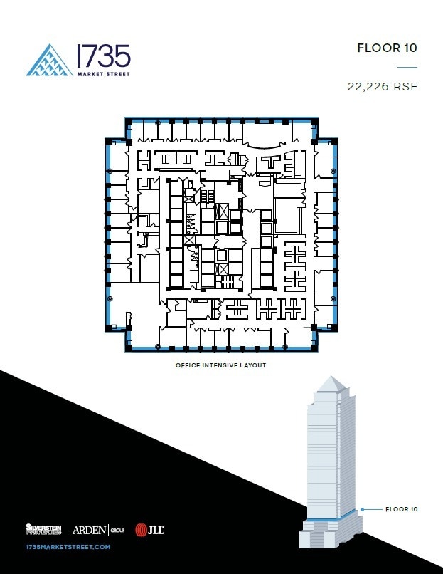1735 Market St, Philadelphia, PA to rent Floor Plan- Image 1 of 2