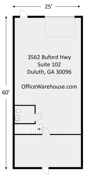 3562 Buford Hwy, Duluth, GA for rent - Floor Plan - Image 2 of 9