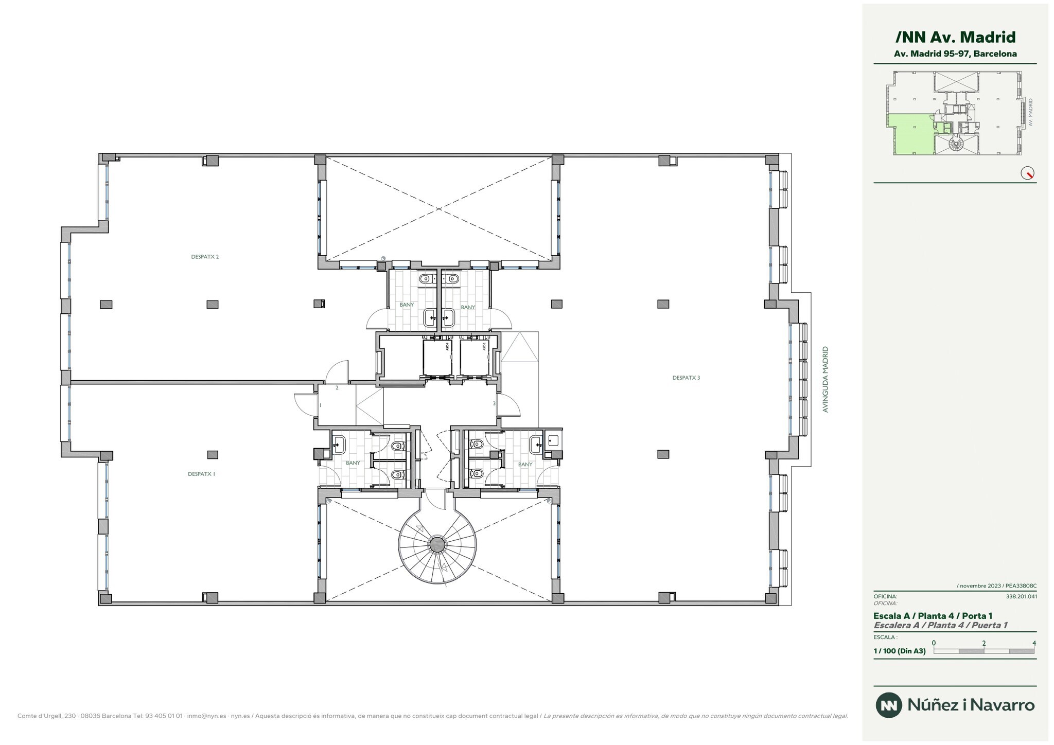 Avinguda de Madrid, 95, Barcelona, Barcelona to rent Typical Floor Plan- Image 1 of 1