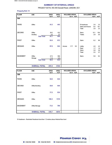 353-355 Goswell Rd, London to rent - Floor Plan - Image 2 of 14