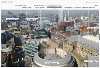 24 Queen St, Manchester, GTM - Aerial map view