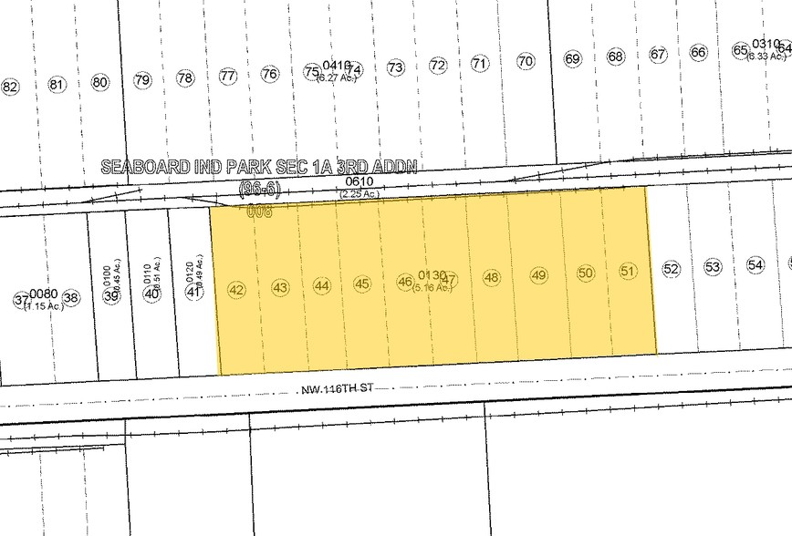 3329-3345 NW 116th St, Miami, FL for rent - Plat Map - Image 2 of 8