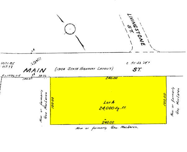 1875 Main St, Tewksbury, MA for rent - Plat Map - Image 3 of 5