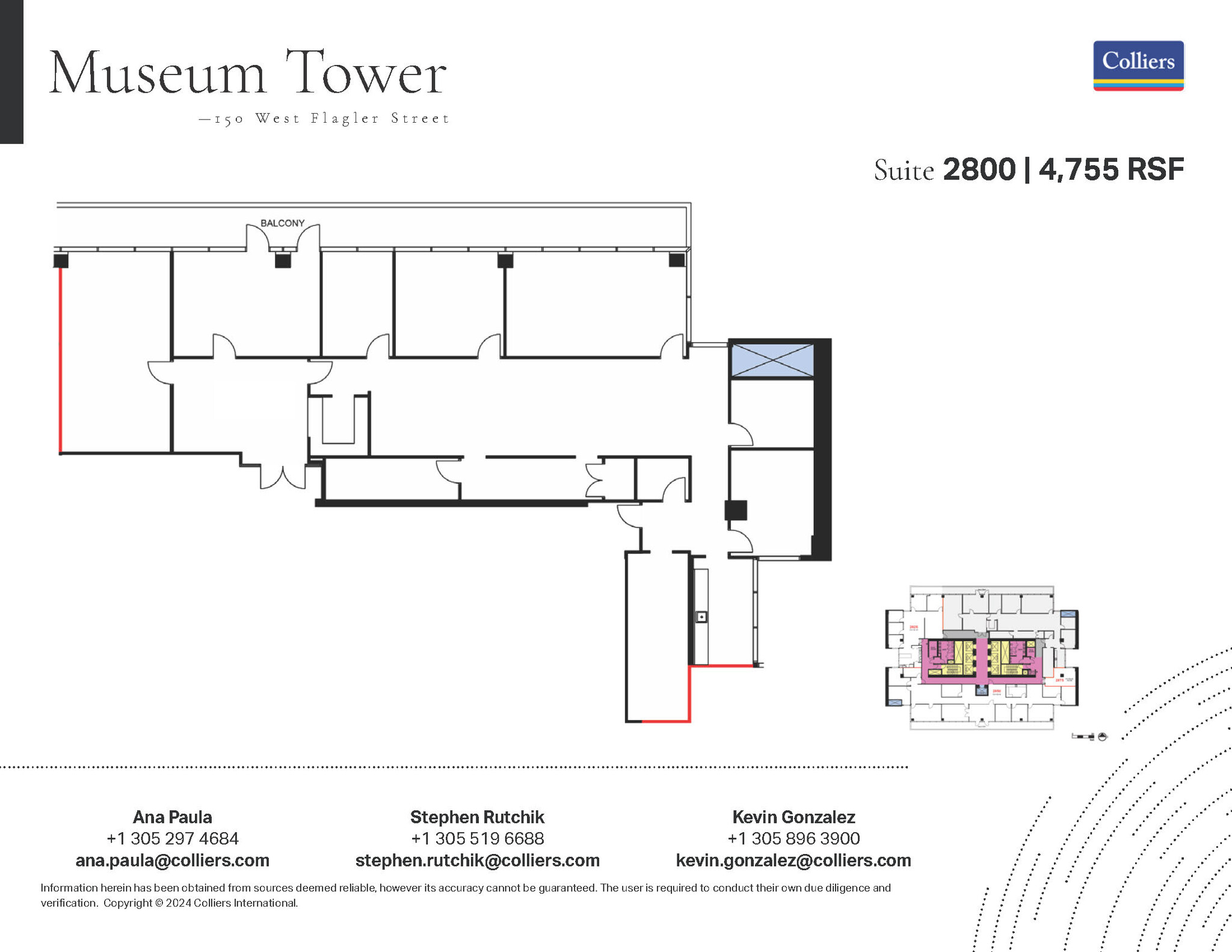 150 W Flagler St, Miami, FL for rent Floor Plan- Image 1 of 1