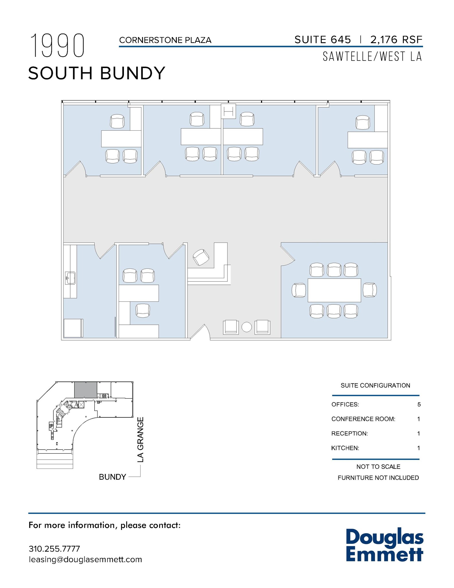 1990 S Bundy Dr, Los Angeles, CA to rent Floor Plan- Image 1 of 11
