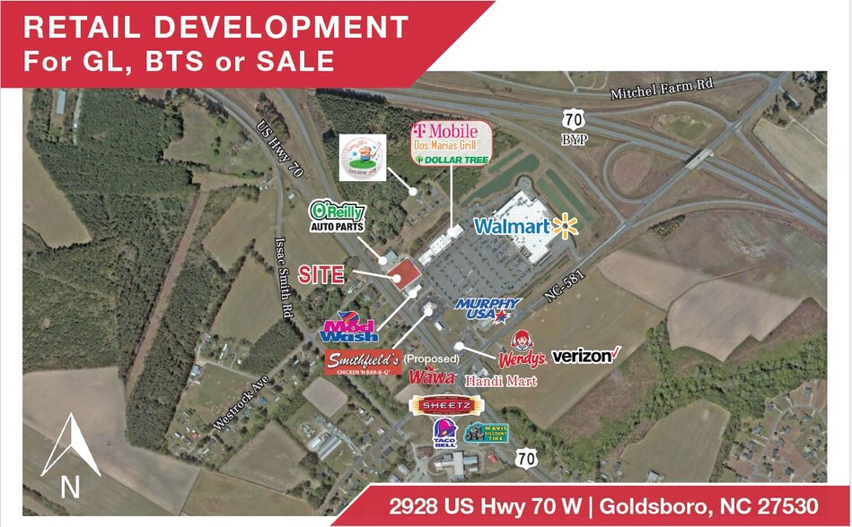 2928 US Highway 70 W, Goldsboro, NC for sale - Primary Photo - Image 1 of 2