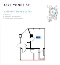 1910-1920 Yonge St, Toronto, ON to rent Floor Plan- Image 1 of 1