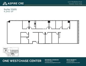10777 Westheimer Rd, Houston, TX to rent Floor Plan- Image 2 of 10