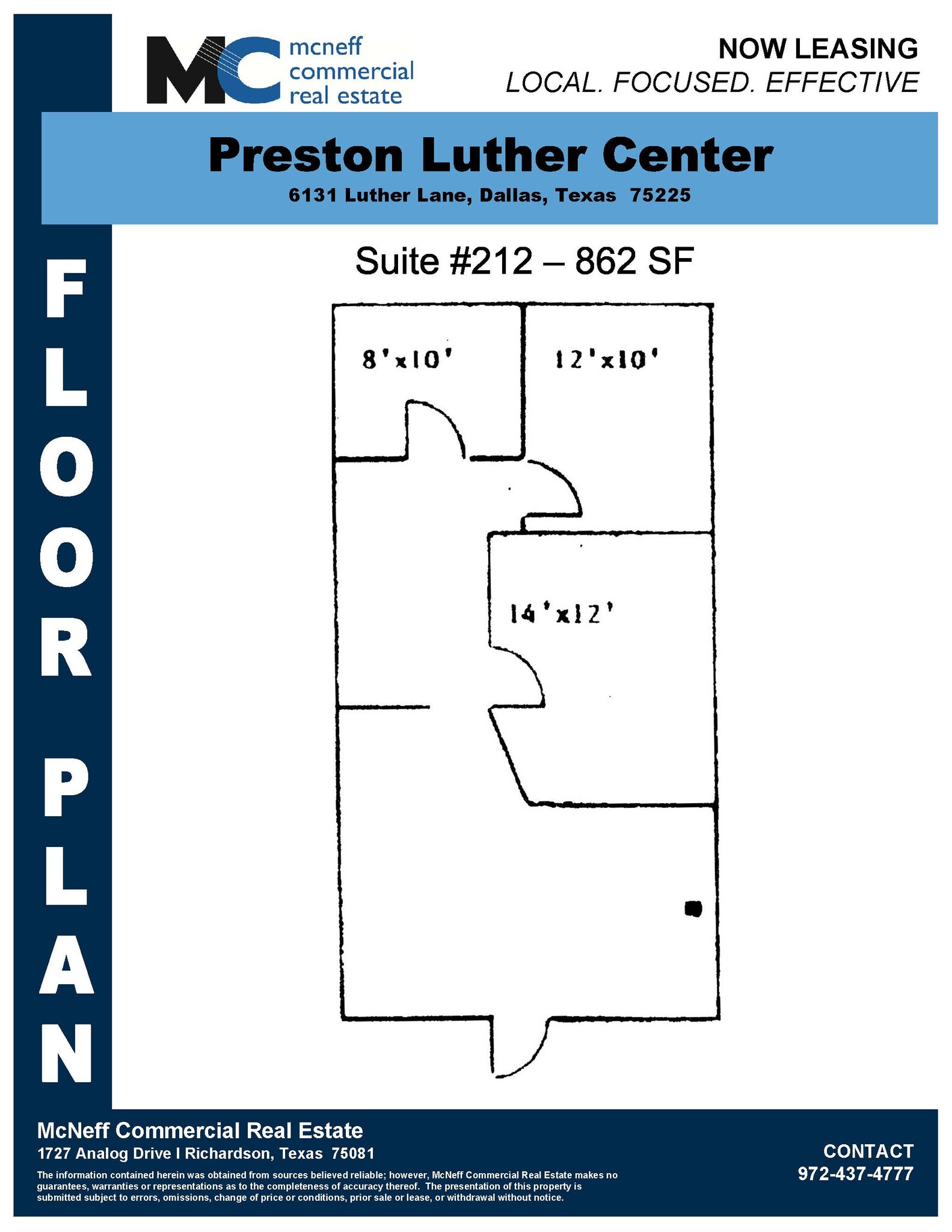 6121-6131 Luther Ln, Dallas, TX for rent Floor Plan- Image 1 of 1