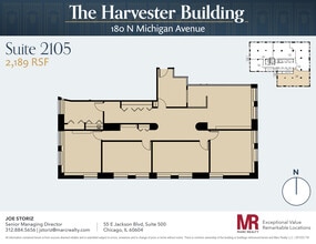 180 N Michigan Ave, Chicago, IL to rent Floor Plan- Image 1 of 8