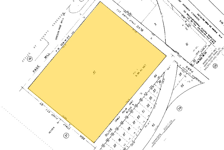 395 Page Mill Rd, Palo Alto, CA to rent - Plat Map - Image 2 of 2