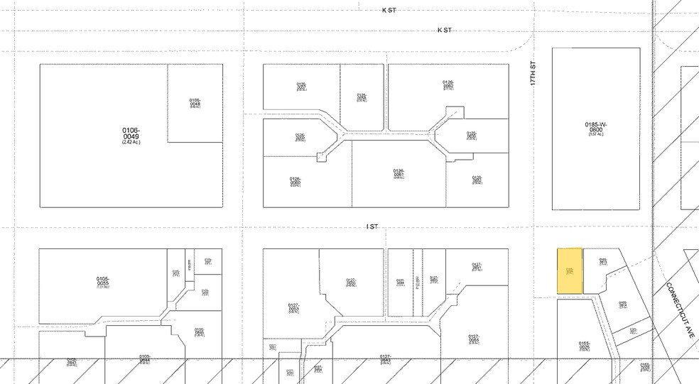 839 17th St NW, Washington, DC for rent - Plat Map - Image 2 of 4