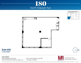 180 N Wabash Ave, Chicago, IL to rent Floor Plan- Image 1 of 5