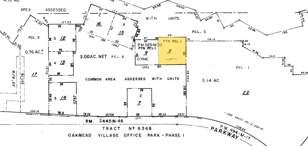 1267 Oakmead Pky, Sunnyvale, CA for rent - Plat Map - Image 3 of 4