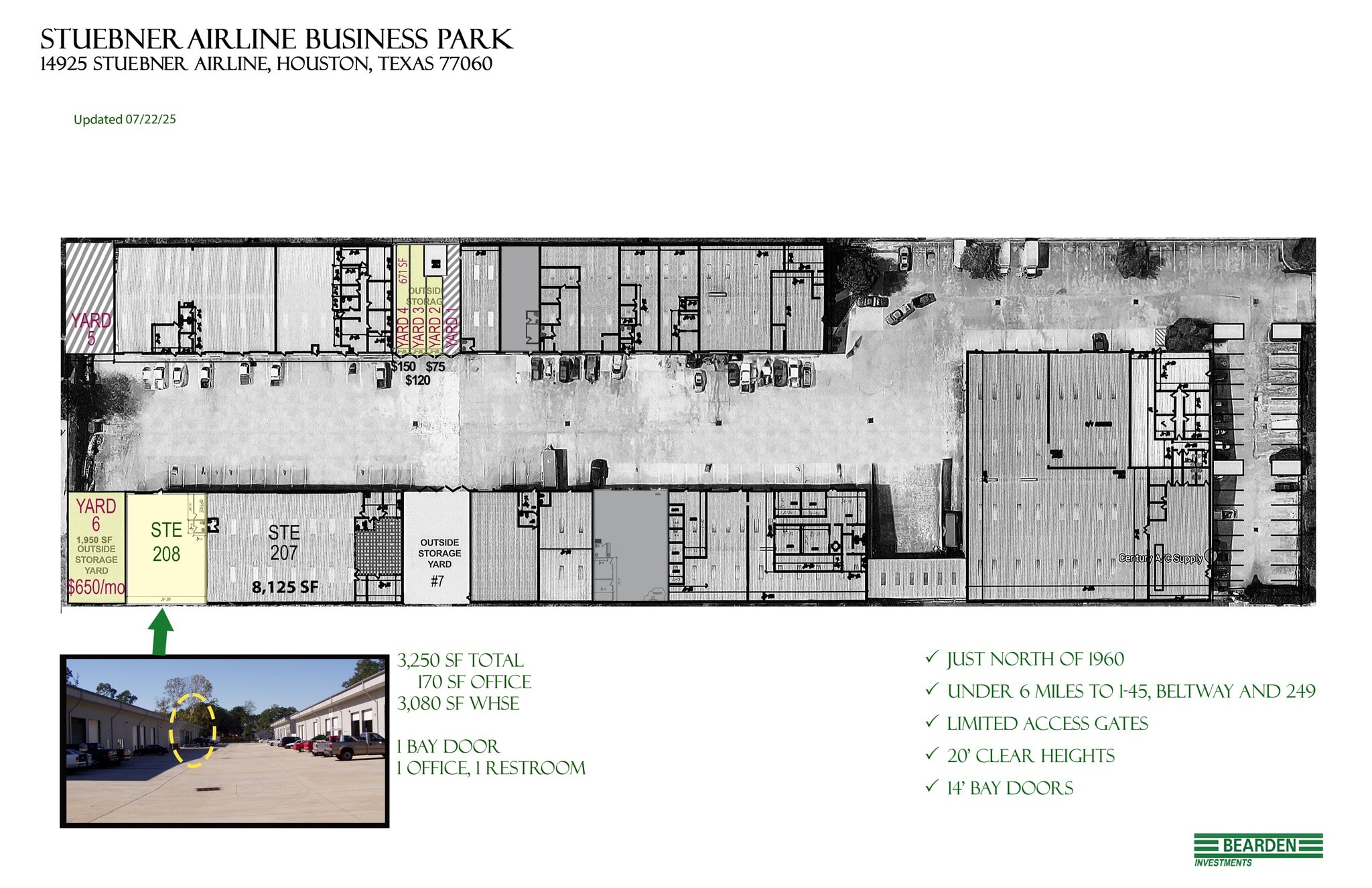 14925 Stuebner Airline Rd, Houston, TX to rent Site Plan- Image 1 of 1