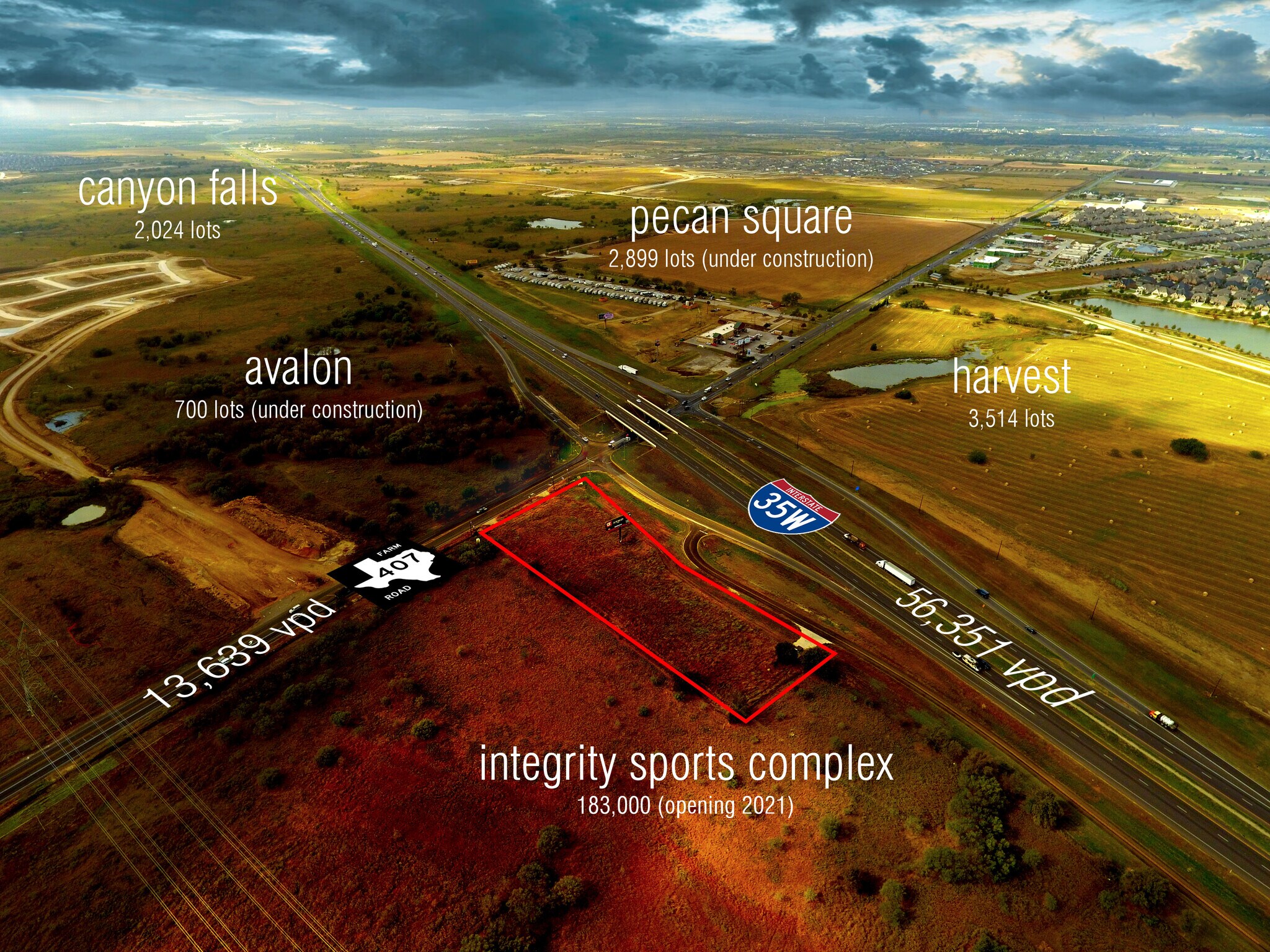 I-35 W @ FM 407 NEC, Argyle, TX for sale Building Photo- Image 1 of 1