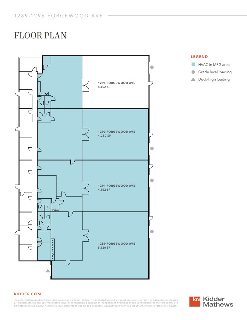 1289-1295 Forgewood Ave, Sunnyvale, CA to rent Floor Plan- Image 1 of 2