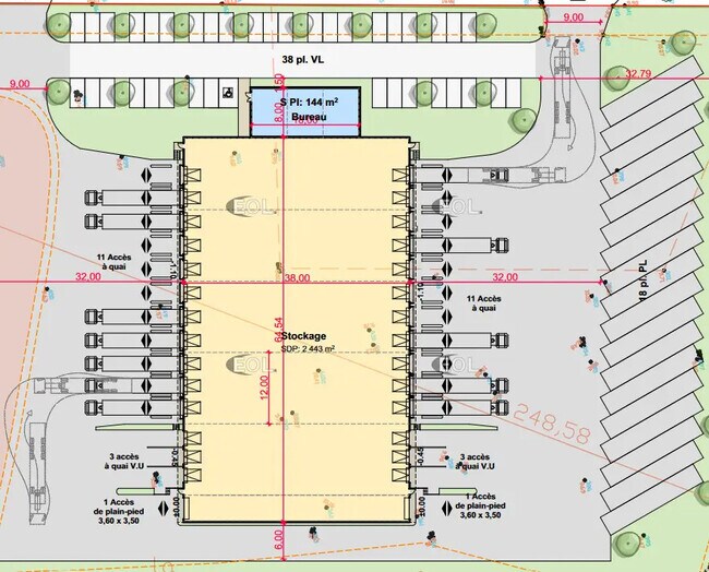 Location Entrepôt 2 586 m²