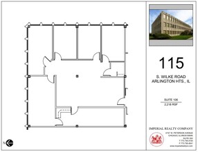 115 S Wilke Rd, Arlington Heights, IL for rent Floor Plan- Image 1 of 7