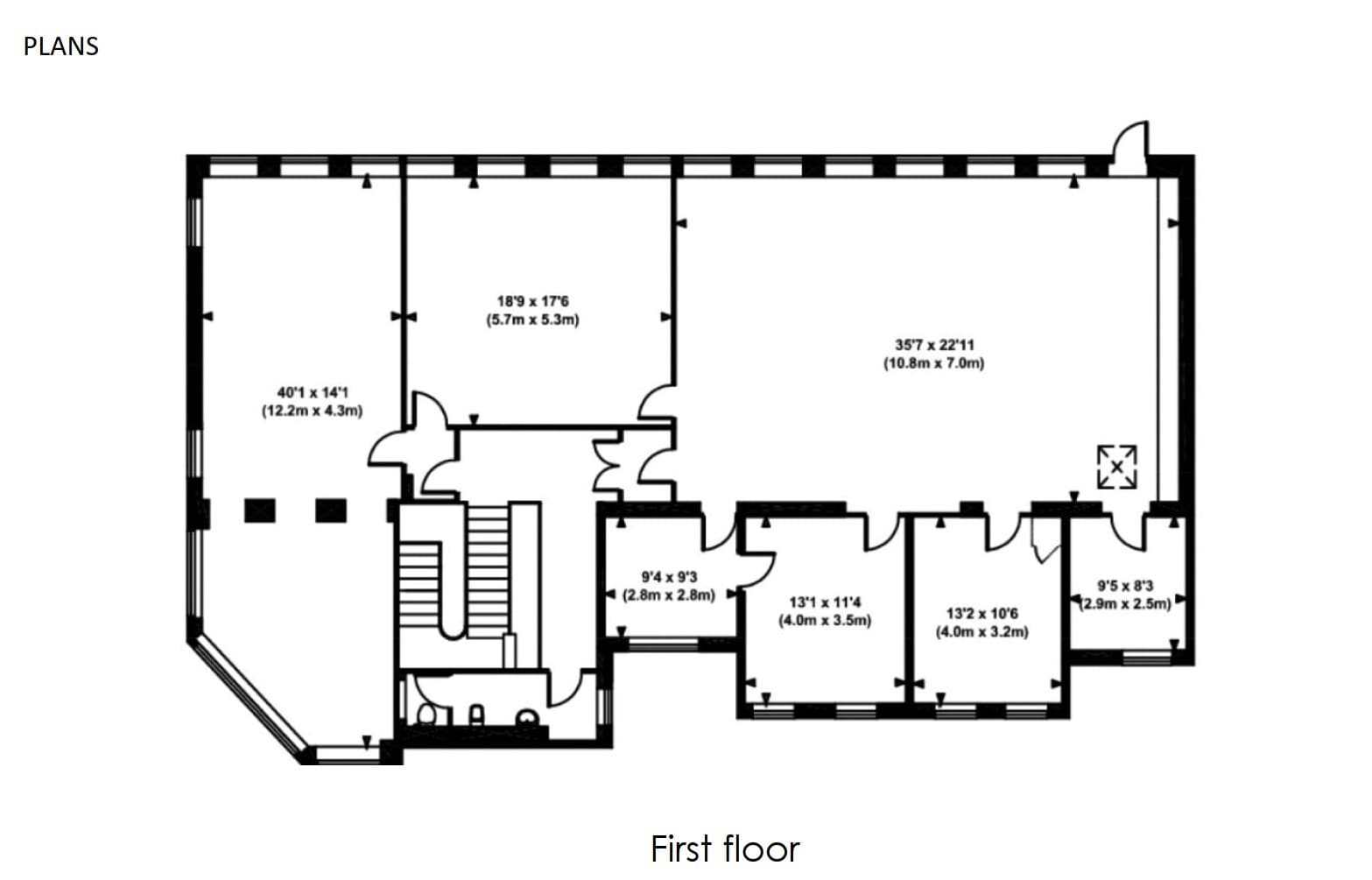 1 Palliser Rd, London to rent Floor Plan- Image 1 of 4