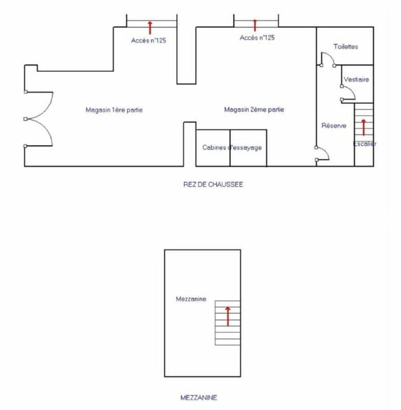 Retail in Marseille to rent - Floor Plan - Image 3 of 3