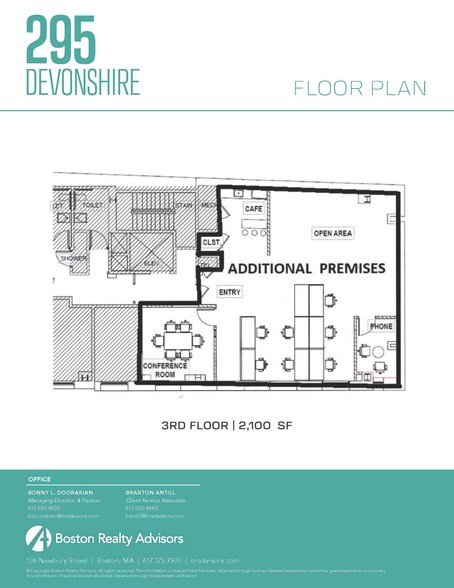 222-224 Newbury St, Boston, MA for rent - Floor Plan - Image 2 of 9