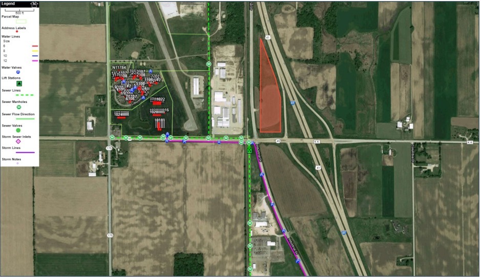 Industrial Drive & State Highway 49, Lomira, WI for sale - Aerial - Image 2 of 2