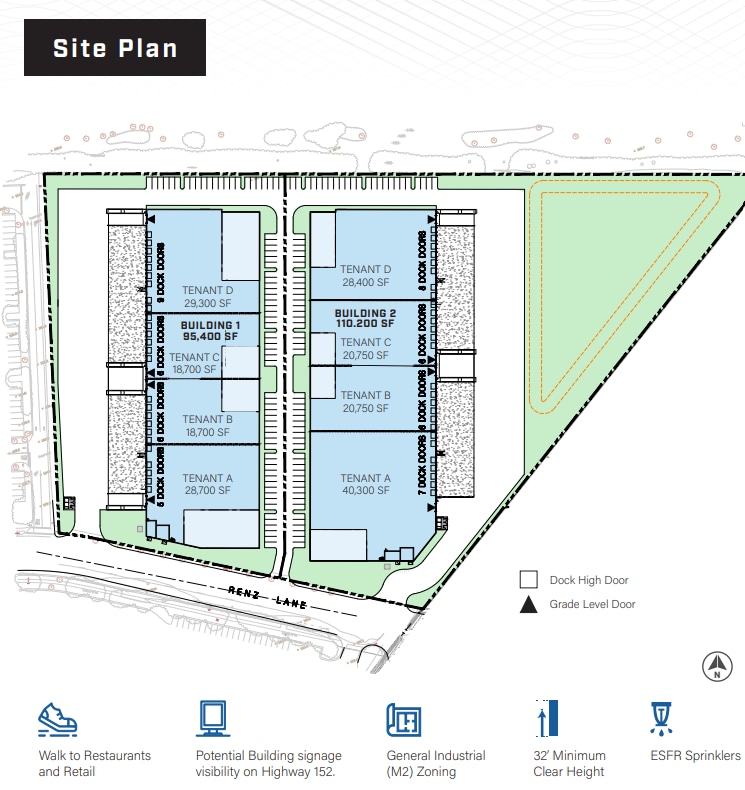 Renz Industrial Center portfolio of 2 properties for sale on LoopNet.co.uk Site Plan- Image 1 of 3
