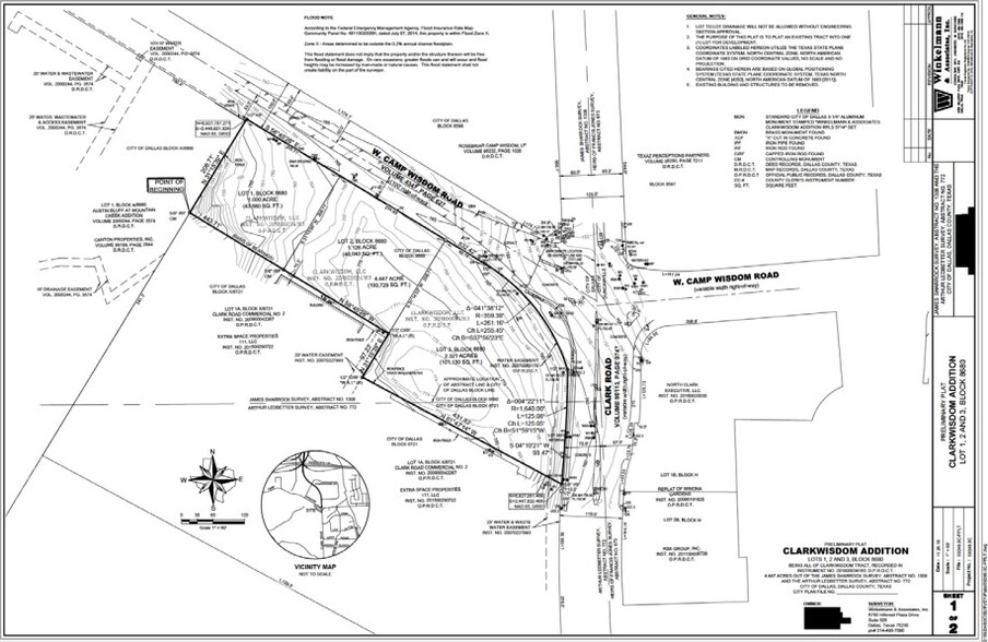 SWQ Clark Rd & Camp Wisdom Rd, Dallas, TX for sale - Site Plan - Image 2 of 2