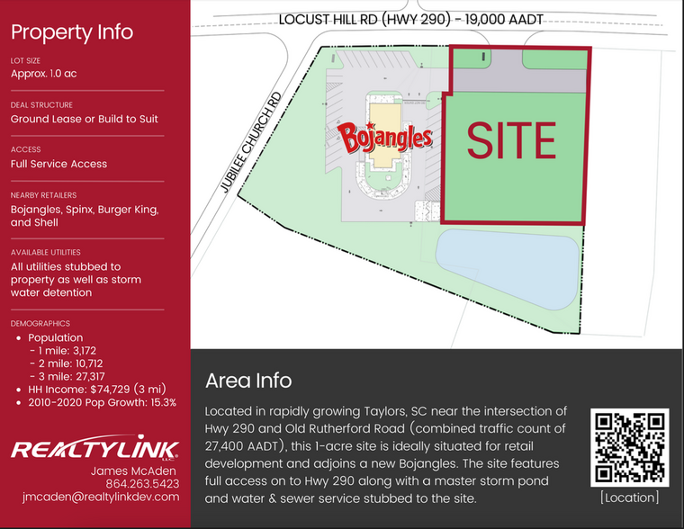 2617 Locust Hill Rd, Taylors, SC for rent - Site Plan - Image 2 of 2