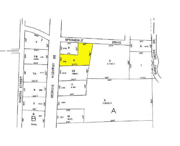 6762 Highway 85, Riverdale, GA for rent - Plat Map - Image 2 of 6