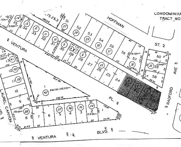 12001 Ventura Pl, Studio City, CA for rent - Plat Map - Image 2 of 8